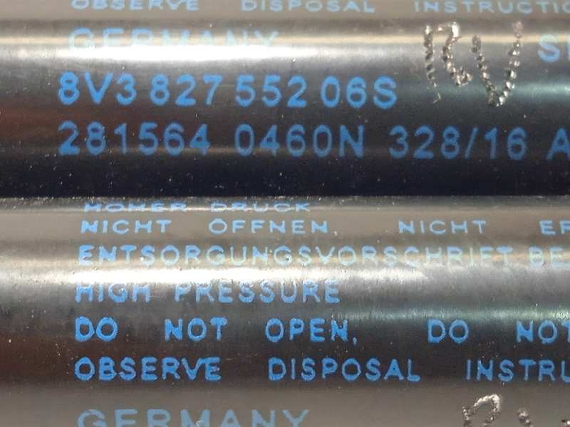 Recambio de amortiguadores maletero / porton para audi a3 (8vk) basic referencia OEM IAM 8V3827552  8V382755206S