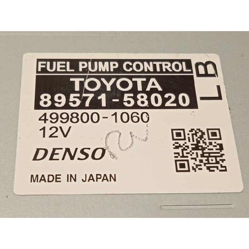 Recambio de centralita bomba combustible para lexus rx (agl20) 450h referencia OEM IAM 8957158020  4998001060