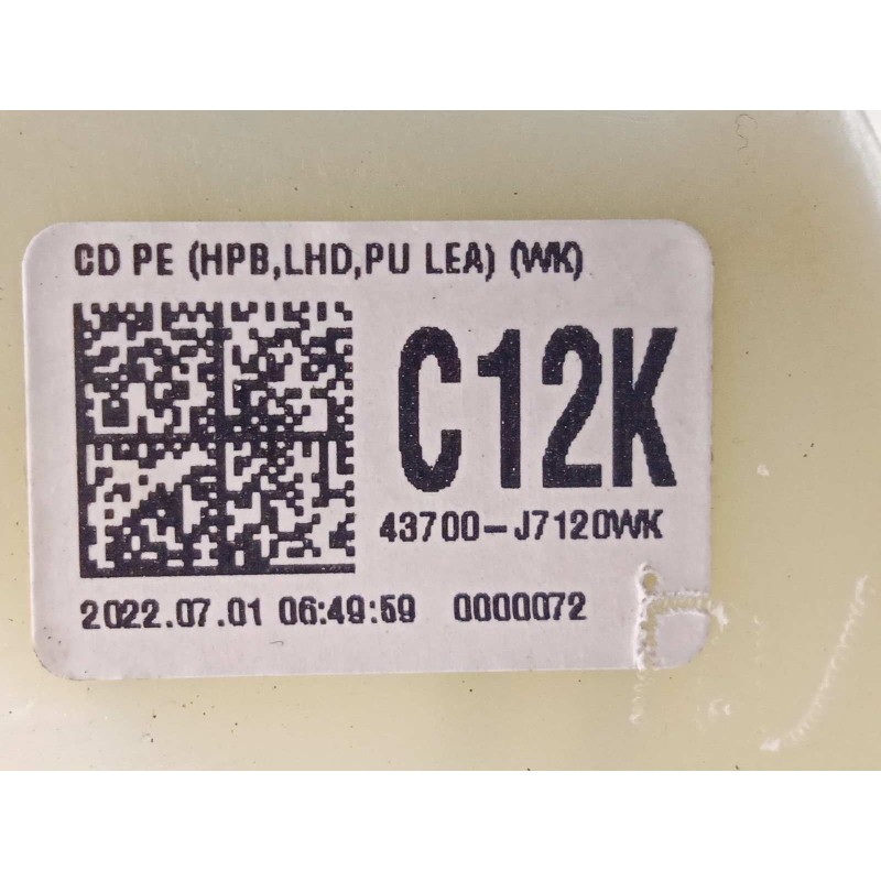 Recambio de palanca cambio para kia xceed 1.0 tgdi cat referencia OEM IAM 43700J7120WK  