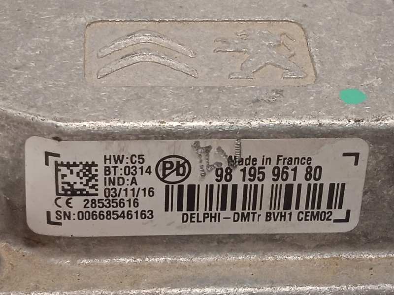 Recambio de modulo electronico para citroën c3 1.6 blue-hdi fap referencia OEM IAM 9819596180  