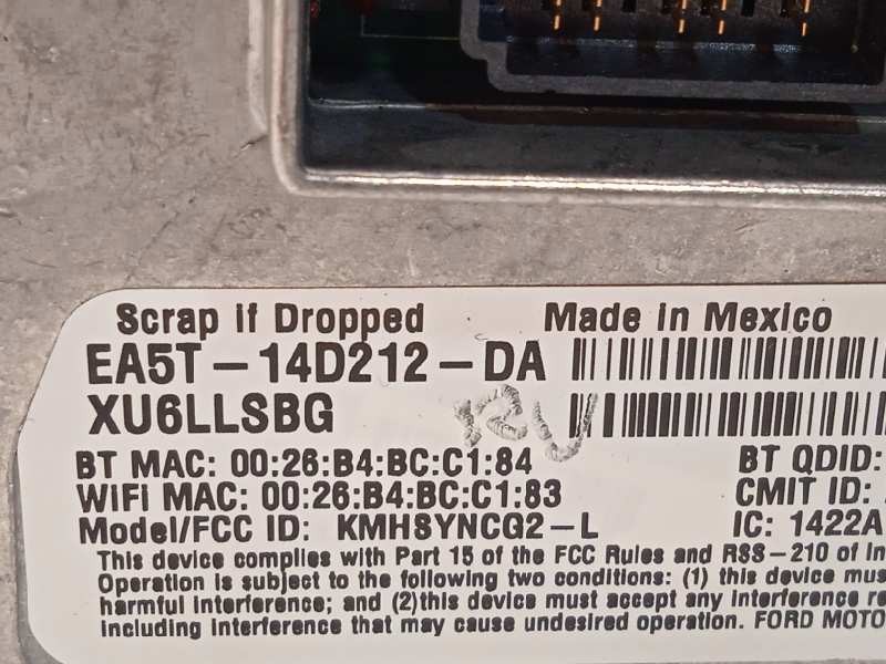 Recambio de sistema navegacion gps para ford focus lim. st referencia OEM IAM EA5T14D212DA 2161224 DM5T14F239AP