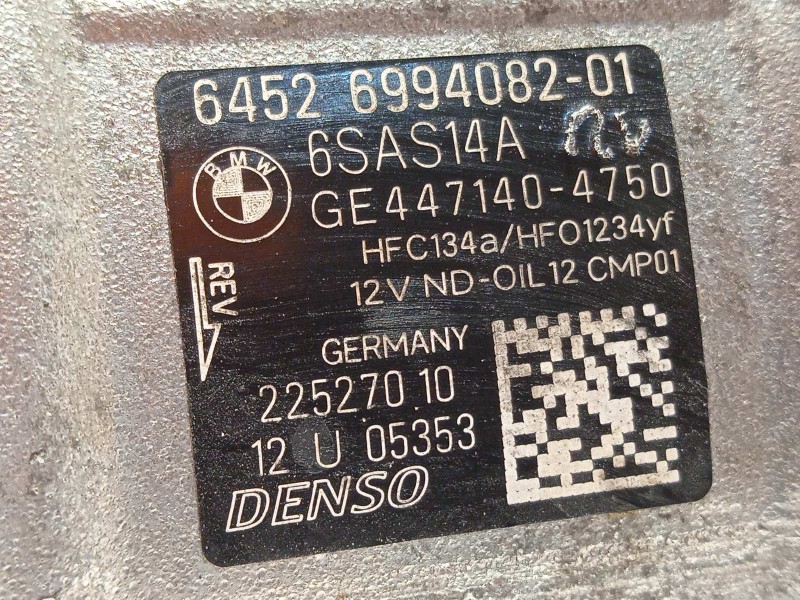 Recambio de compresor aire acondicionado para bmw serie x3 (g01) m40i referencia OEM IAM 64526994082  4471404750