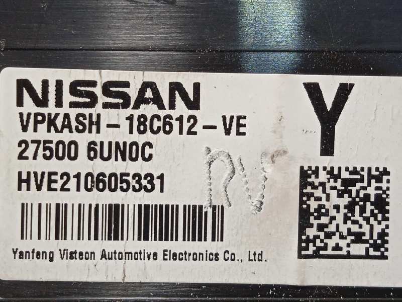 Recambio de mando climatizador para nissan qashqai (12e) acenta referencia OEM IAM 275006UN0C  VPKASH18C612VE