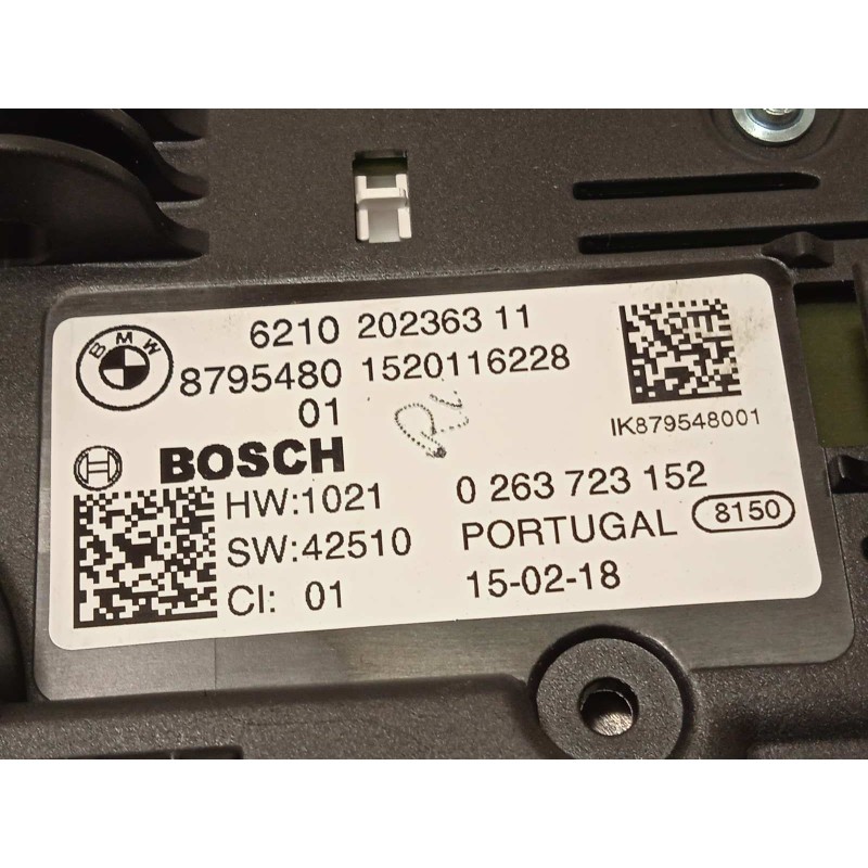 Recambio de cuadro instrumentos para bmw serie x3 (g01) m40i referencia OEM IAM 62108795480  0263723152