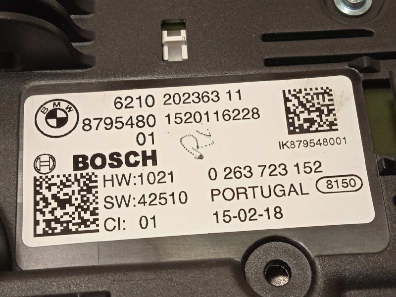 Recambio de cuadro instrumentos para bmw serie x3 (g01) m40i referencia OEM IAM 62108795480  0263723152