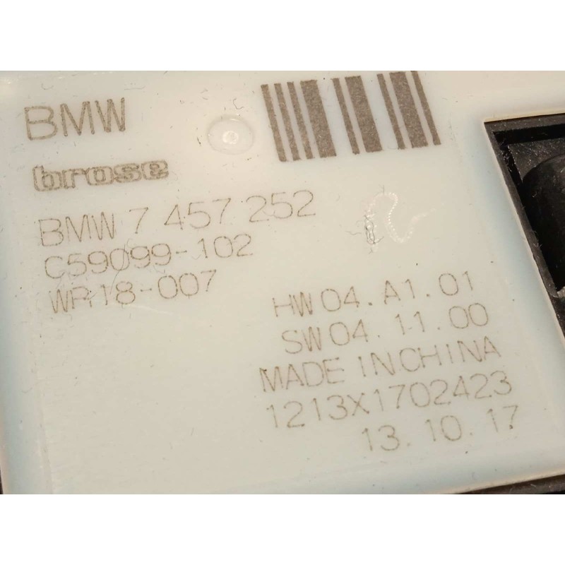 Recambio de elevalunas trasero derecho para bmw serie x3 (g01) m40i referencia OEM IAM 7393460  7457252