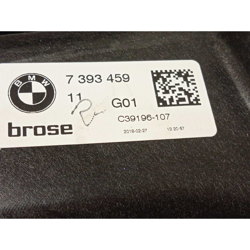 Recambio de elevalunas trasero izquierdo para bmw serie x3 (g01) m40i referencia OEM IAM 7393459  7457251