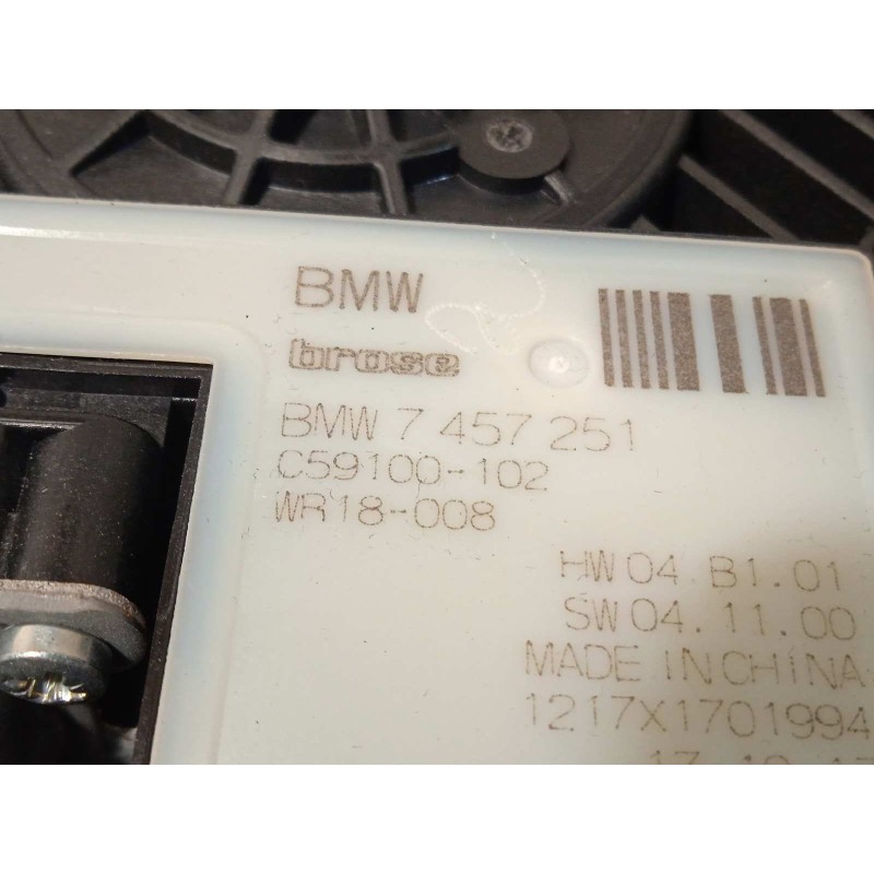 Recambio de elevalunas trasero izquierdo para bmw serie x3 (g01) m40i referencia OEM IAM 7393459  7457251