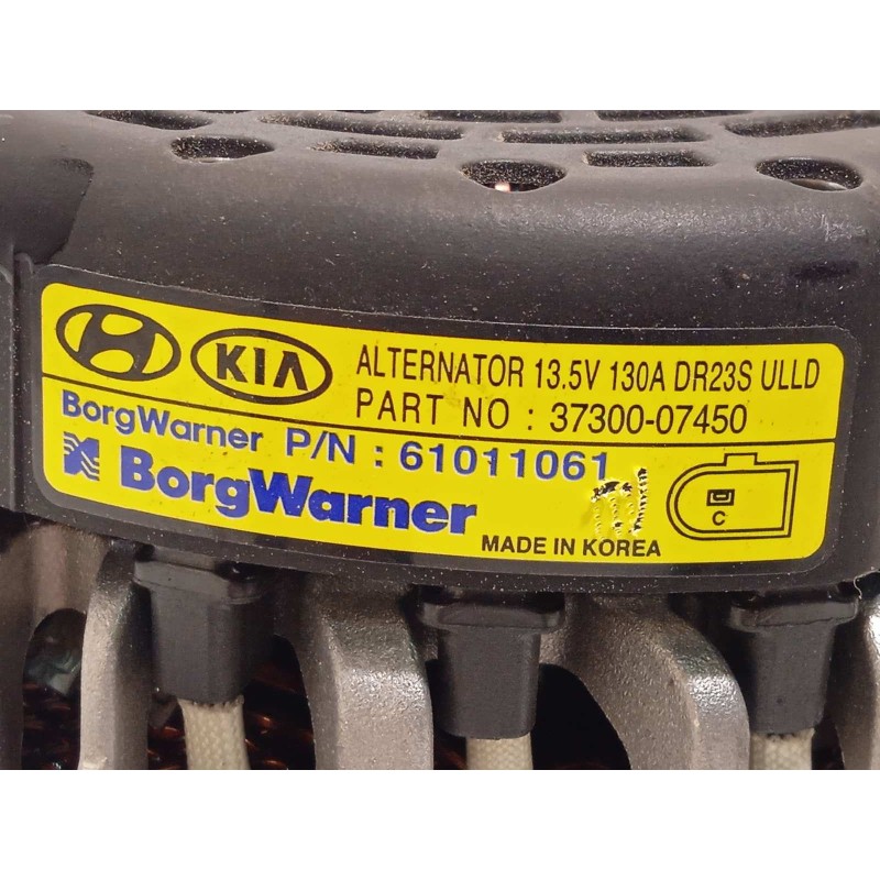 Recambio de alternador para kia xceed 1.0 tgdi cat referencia OEM IAM 3730007450  