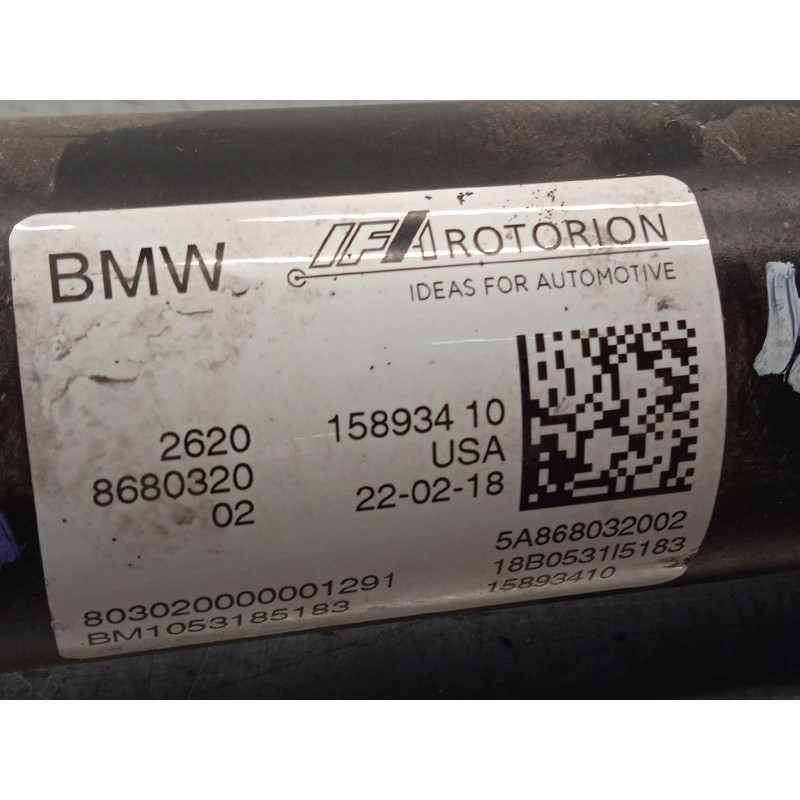 Recambio de transmision central para bmw serie x3 (g01) m40i referencia OEM IAM 26208680320  26108680320