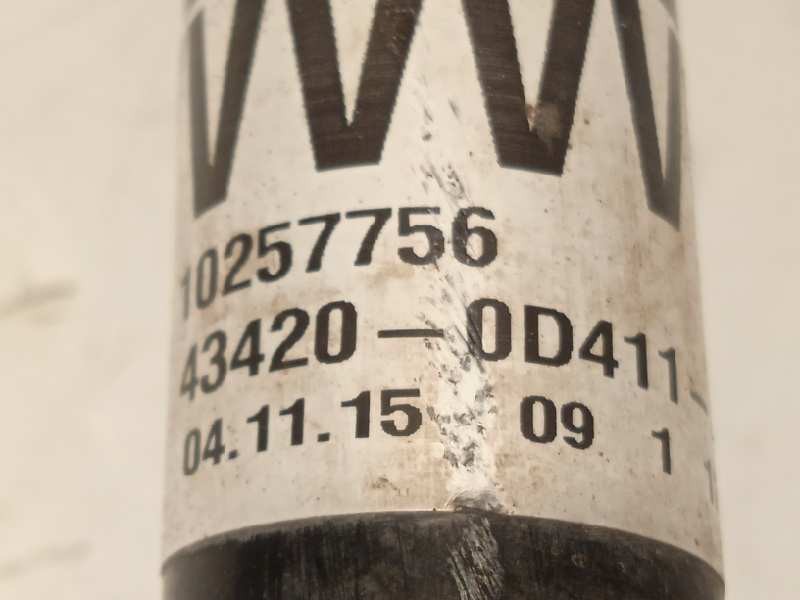 Recambio de transmision delantera izquierda para toyota yaris hybrid feel! referencia OEM IAM 434200D411  