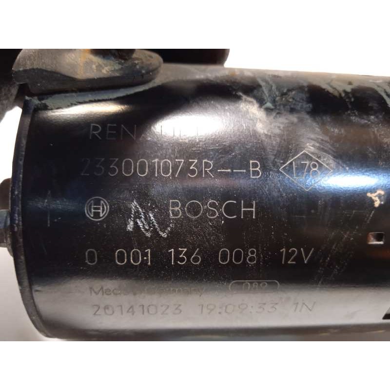 Recambio de motor arranque para renault kangoo 1.5 dci diesel fap referencia OEM IAM 233001073R  0001136008