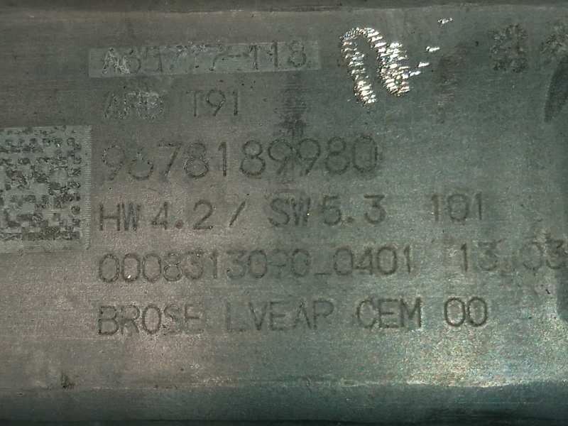 Recambio de elevalunas trasero derecho para peugeot 308 sw business-line referencia OEM IAM 9678189980  