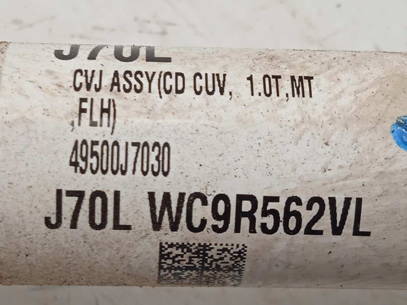 Recambio de transmision delantera izquierda para kia xceed 1.0 tgdi cat referencia OEM IAM 49500J7030  