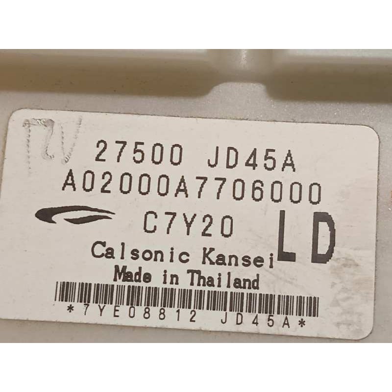 Recambio de mando climatizador para nissan qashqai (j10) acenta referencia OEM IAM 27500JD45A  
