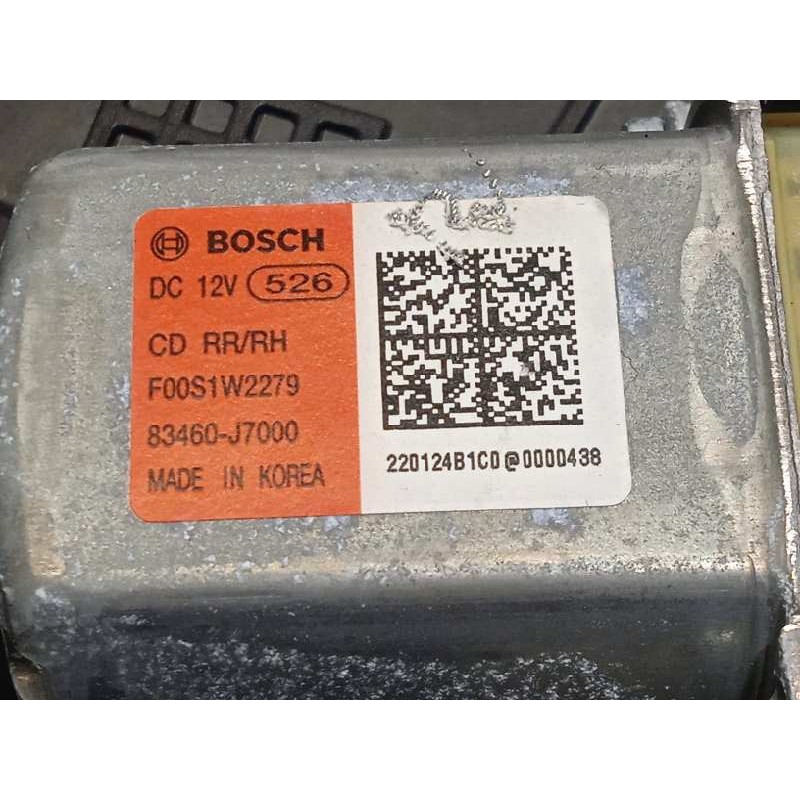 Recambio de elevalunas trasero derecho para kia xceed 1.0 tgdi cat referencia OEM IAM 83480J7300  83460J7000