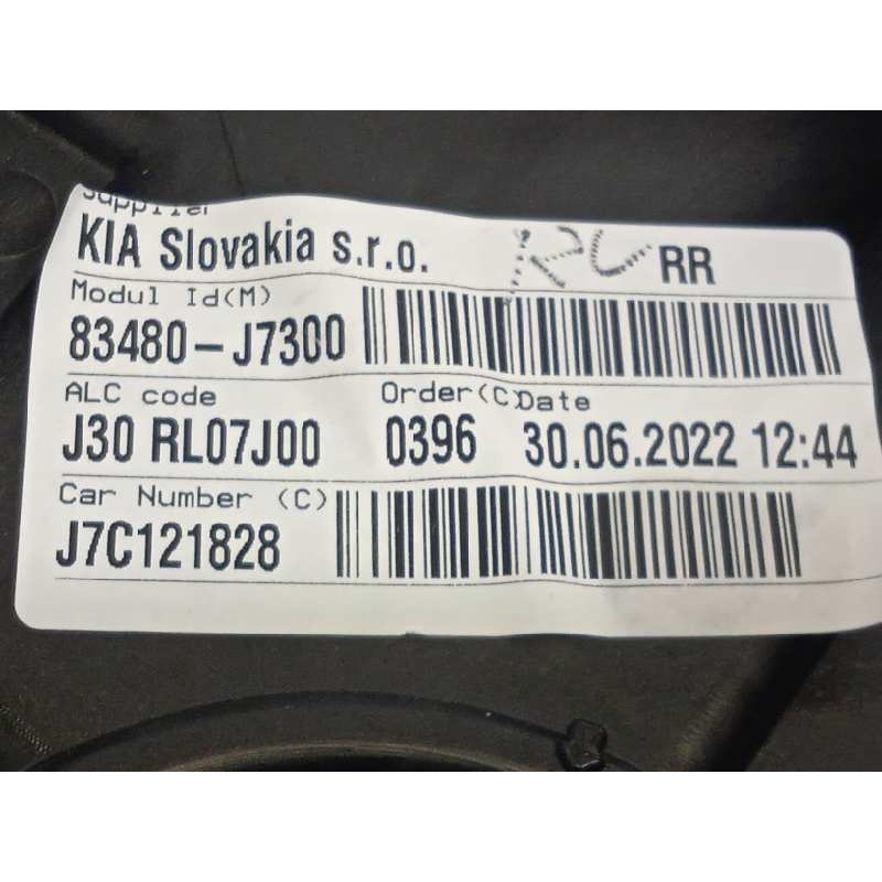 Recambio de elevalunas trasero derecho para kia xceed 1.0 tgdi cat referencia OEM IAM 83480J7300  83460J7000