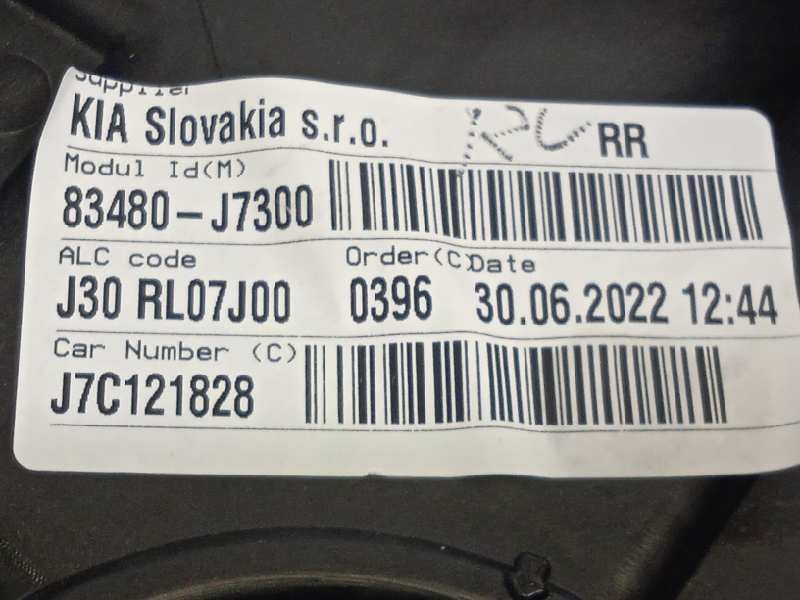 Recambio de elevalunas trasero derecho para kia xceed 1.0 tgdi cat referencia OEM IAM 83480J7300  83460J7000