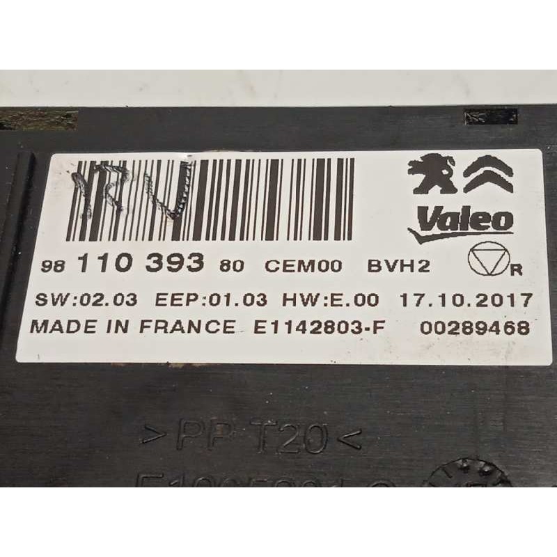 Recambio de modulo electronico para citroën c3 aircross feel referencia OEM IAM 9811039380  