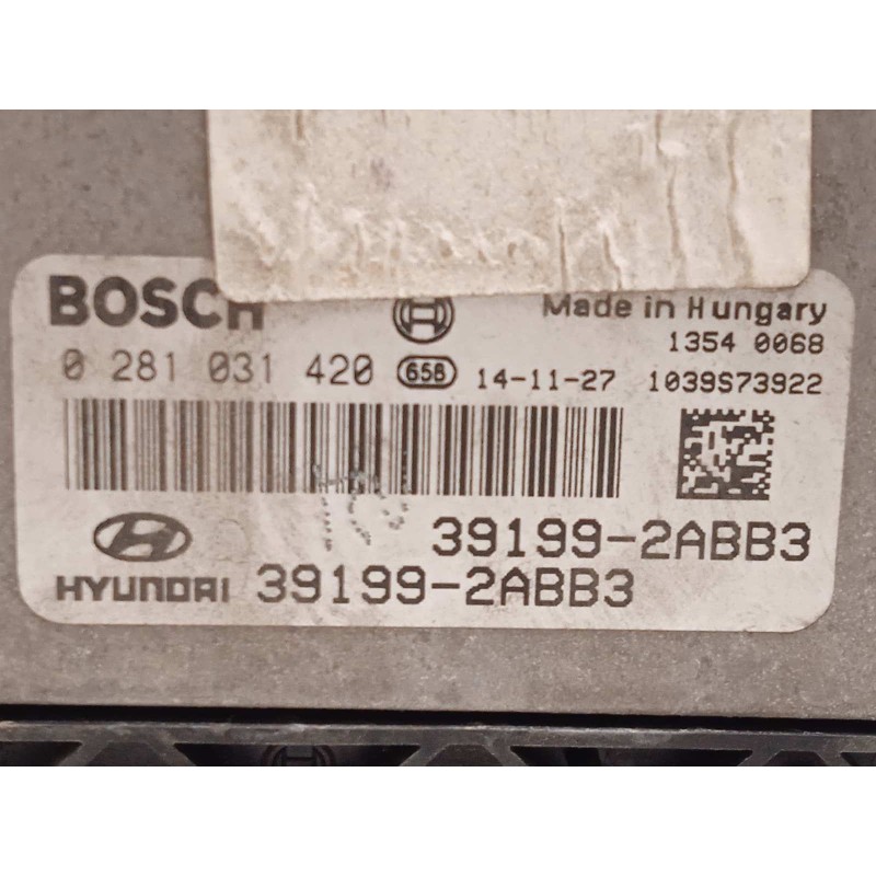 Recambio de centralita motor uce para hyundai ix35 1.7 crdi cat referencia OEM IAM 391992ABB3  0281031420