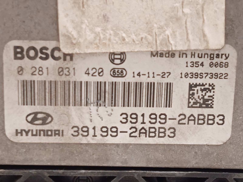 Recambio de centralita motor uce para hyundai ix35 1.7 crdi cat referencia OEM IAM 391992ABB3  0281031420