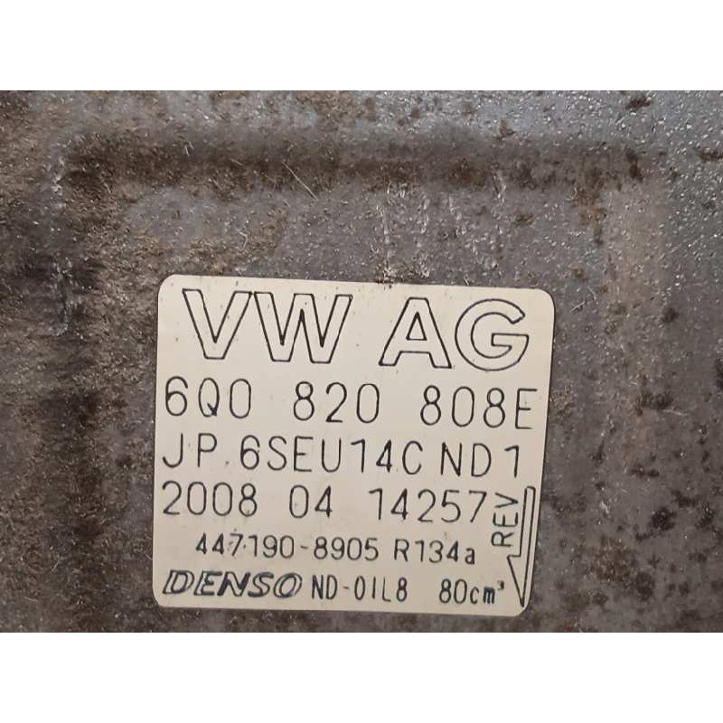 Recambio de compresor aire acondicionado para skoda fabia (5j2 ) 1.2 referencia OEM IAM 6Q0820808E  6SEU14C