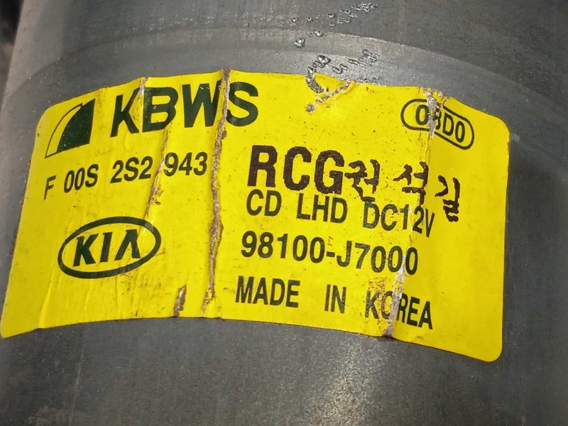 Recambio de motor limpia delantero para kia xceed 1.0 tgdi cat referencia OEM IAM 98100J7000  F00S2S2943