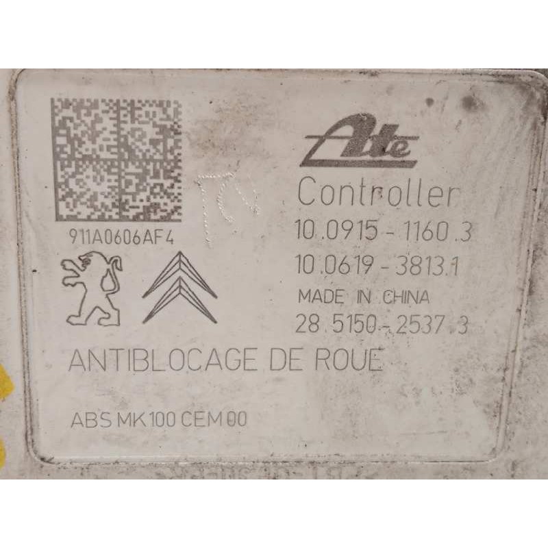 Recambio de abs para citroën c3 collection referencia OEM IAM 9678416180 10091511603 10022000664