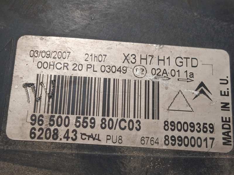 Recambio de faro izquierdo para citroën c5 berlina premier (e) referencia OEM IAM 9650055980  620843