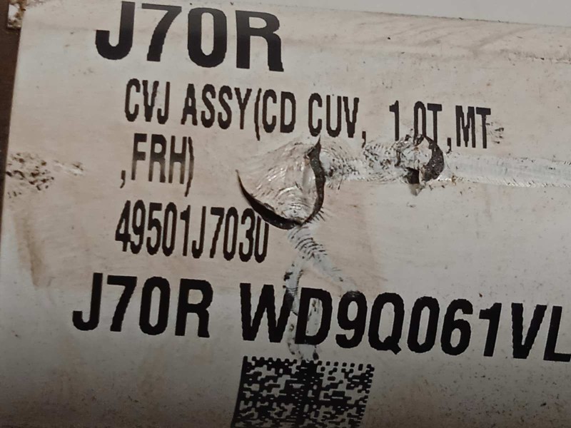 Recambio de transmision delantera derecha para kia xceed 1.0 tgdi cat referencia OEM IAM 49501J7030  