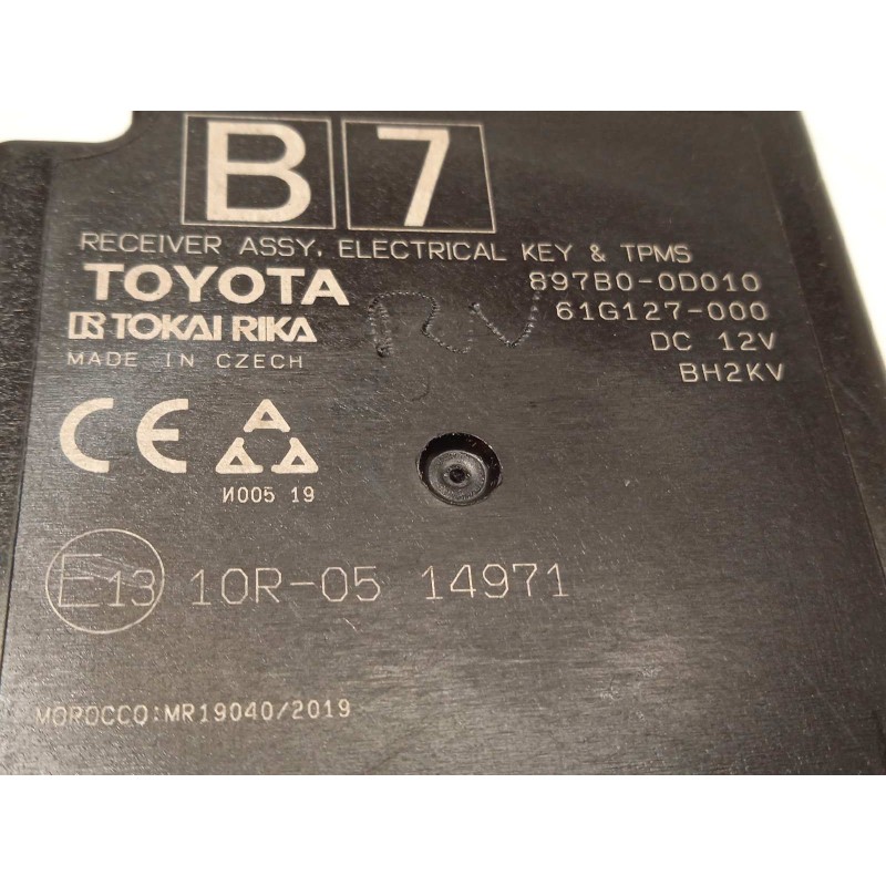 Recambio de modulo electronico para toyota yaris cross 1.5 hybrid (mxpj10l) referencia OEM IAM 897B00D010  