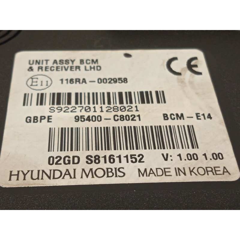 Recambio de modulo electronico para hyundai i20 active 1.0 tgdi cat referencia OEM IAM 95400C8021  