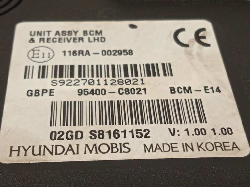 Recambio de modulo electronico para hyundai i20 active 1.0 tgdi cat referencia OEM IAM 95400C8021  