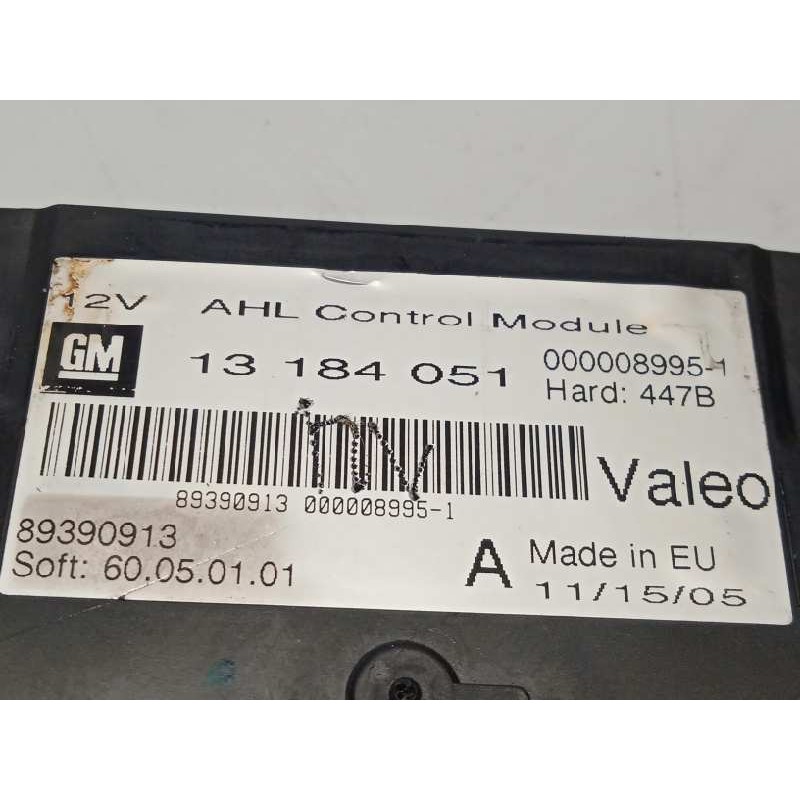 Recambio de centralita faros xenon para opel vectra c berlina cosmo referencia OEM IAM 13184051  