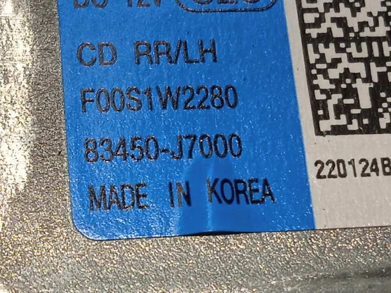 Recambio de elevalunas trasero izquierdo para kia ceed 1.0 tgdi cat referencia OEM IAM 83470J7000  83450J7000