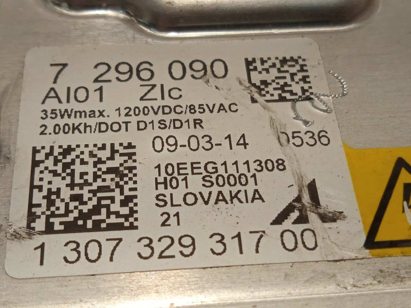 Recambio de centralita faros xenon para bmw serie 4 coupe (f32) 420d referencia OEM IAM 7296090  130732931700