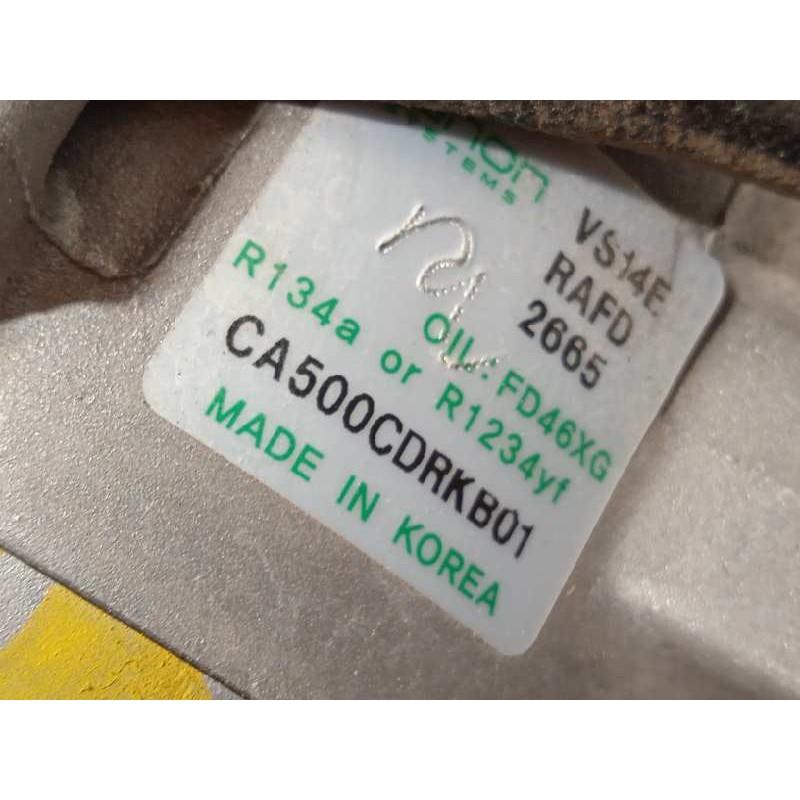 Recambio de compresor aire acondicionado para kia ceed 1.0 tgdi cat referencia OEM IAM 97701J7100  