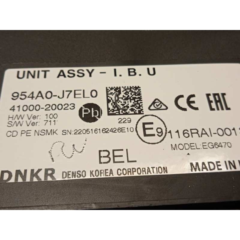 Recambio de modulo electronico para kia ceed 1.0 tgdi cat referencia OEM IAM 954A0J7EL0  4100020023