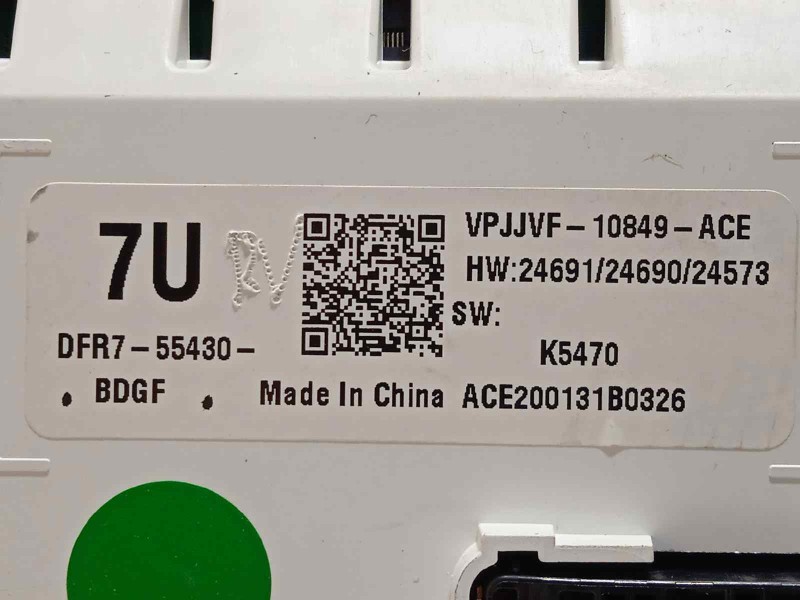 Recambio de cuadro instrumentos para mazda cx-30 referencia OEM IAM DFR7  DFR755430