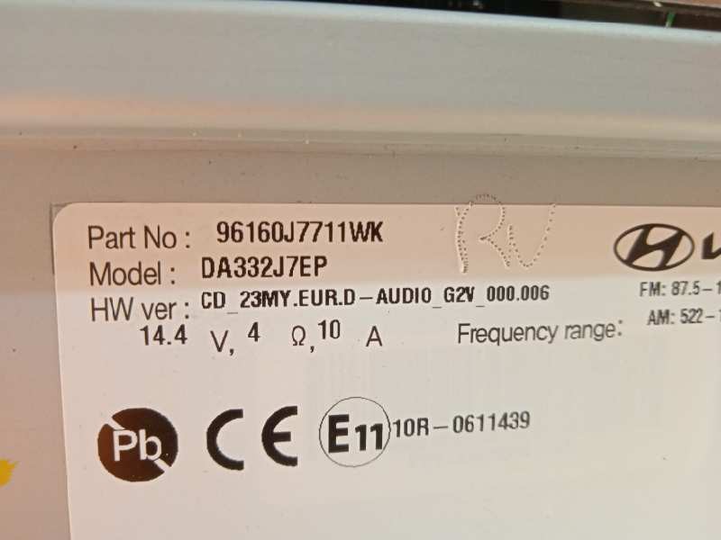 Recambio de pantalla multifuncion para kia ceed 1.0 tgdi cat referencia OEM IAM 96160J7711WK  96160J7710WK