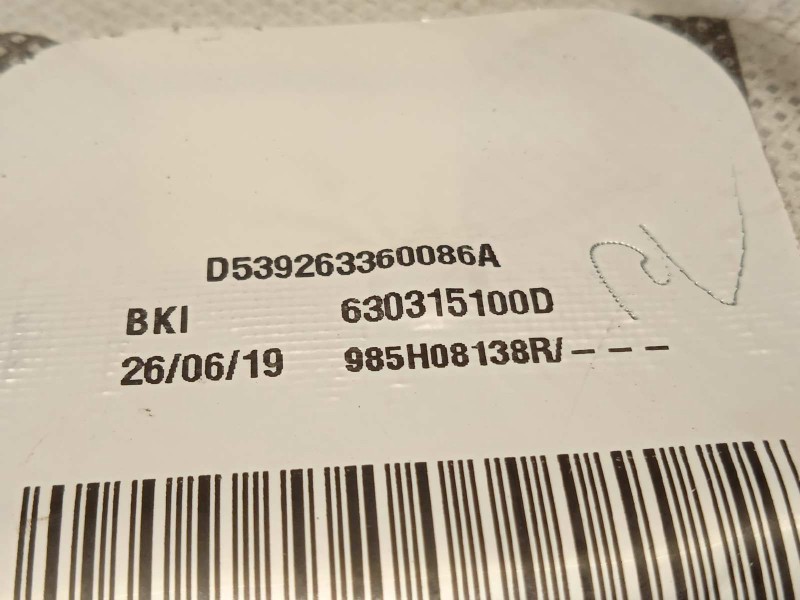 Recambio de airbag lateral delantero derecho para renault kadjar zen referencia OEM IAM 985H08138R  