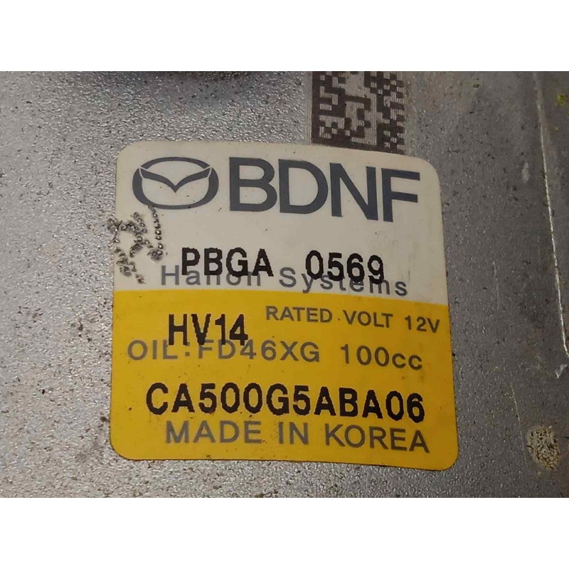 Recambio de compresor aire acondicionado para mazda cx-30 referencia OEM IAM BDNF  HV143MTG