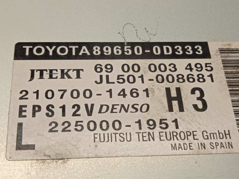 Recambio de centralita direccion para toyota yaris hybrid feel! referencia OEM IAM 896500D333  
