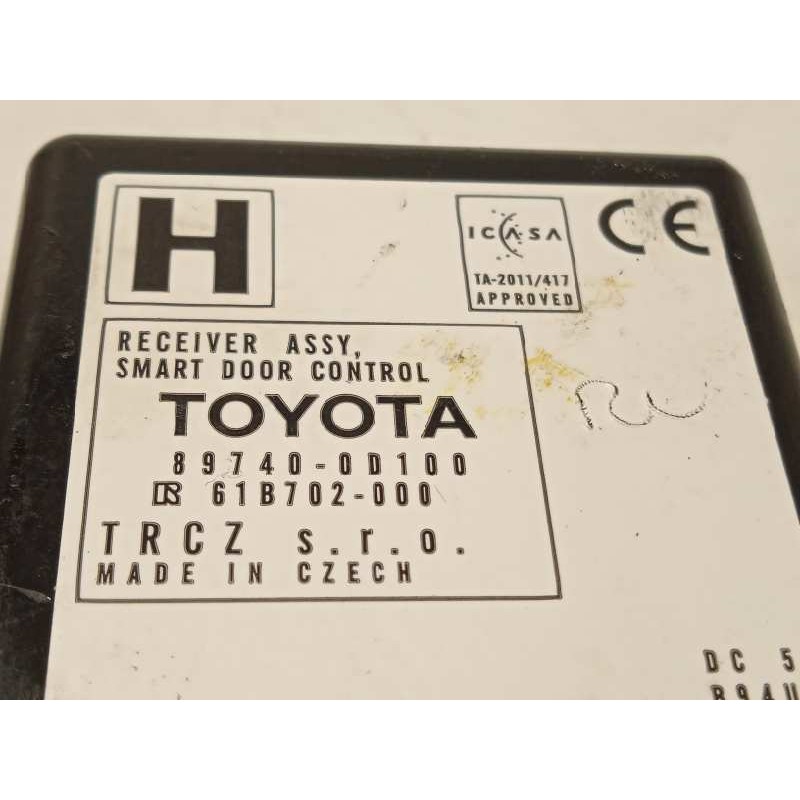 Recambio de modulo electronico para toyota yaris hybrid feel! referencia OEM IAM 897400D100  