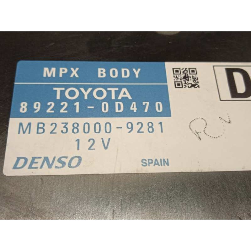 Recambio de modulo electronico para toyota yaris hybrid feel! referencia OEM IAM 892210D470  MB2380009281