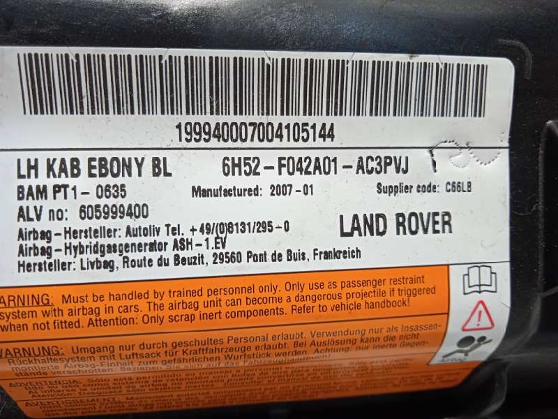 Recambio de airbag delantero izquierdo para land rover freelander (lr2) 2.2 td4 cat referencia OEM IAM 6H52F042A01AC3PVJ  