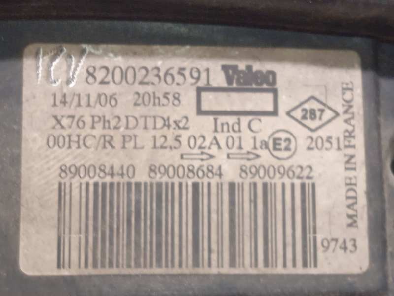 Recambio de faro derecho para renault kangoo (f/kc0) 1.5 dci diesel referencia OEM IAM 8200236591  