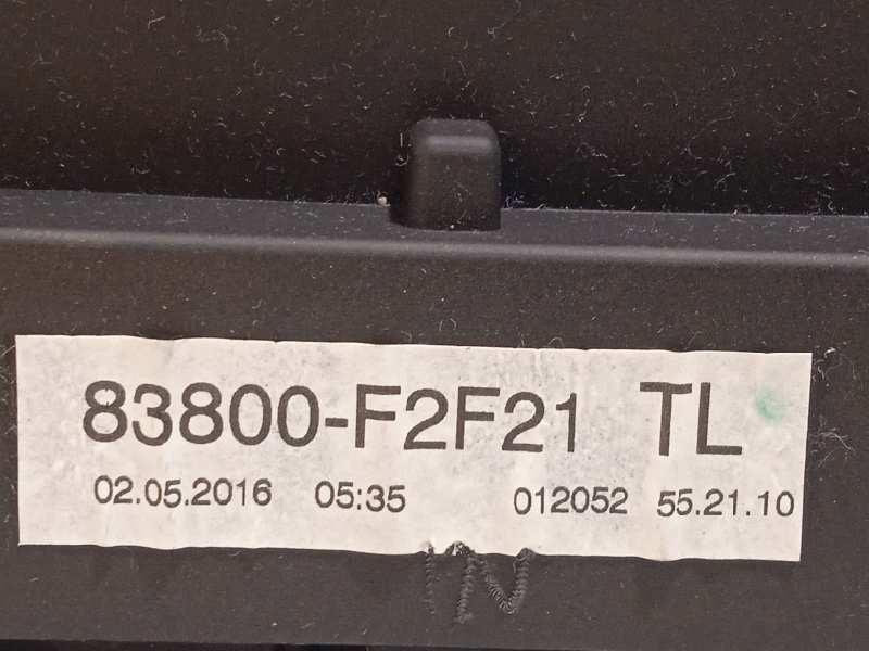 Recambio de cuadro instrumentos para toyota auris 1.2 16v turbo cat referencia OEM IAM 83800F2F21  A2C94485000