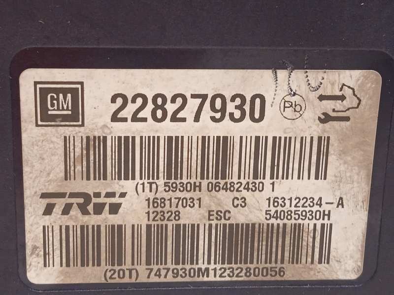 Recambio de abs para opel insignia berlina selective referencia OEM IAM 22827930 16312234A 16817031