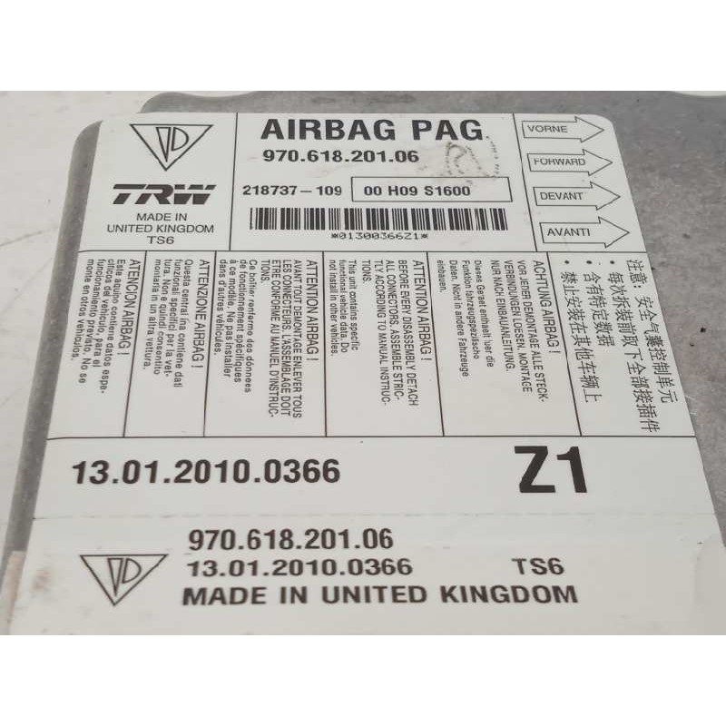 Recambio de centralita airbag para porsche panamera 4 s referencia OEM IAM 97061820106  